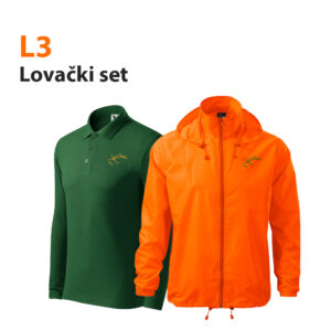 LOVAČKI SET L3 - VJETROVKA, DUGA POLO MAJICA