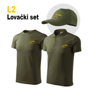 LOVAČKI SET L2 - t SHIRT, POLO MAJA, KAPA