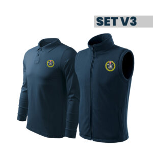 Vatrogasni SET V3 - Polo duga majica, prsluk flis