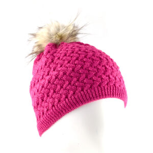 Vunena kapa SPLIT Pink